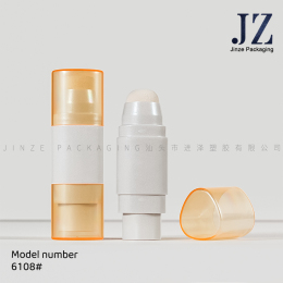 三角形 双头 粉条管 毛孔隐形棒 带海绵 6108#